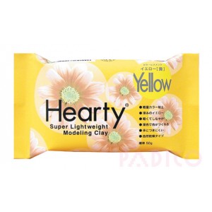Японская полимерная глина Hearty, желтая, 50 гр (2021)